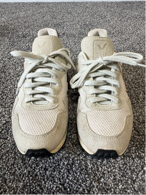 Women's Veja SDU J-Mesh Sneakers Size 8 - White Beige Pink